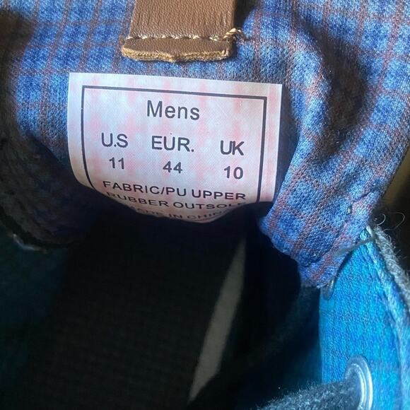 BEN SHERMAN Grey Men’s Bristol Hi-top Chukka/Boots, Size 11 - Picture 10 of 11